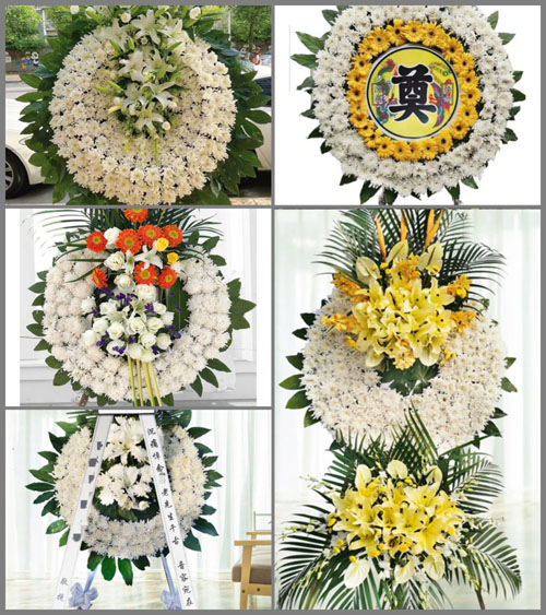 安徽宿州市萧县青龙集镇黄月店村花圈速递